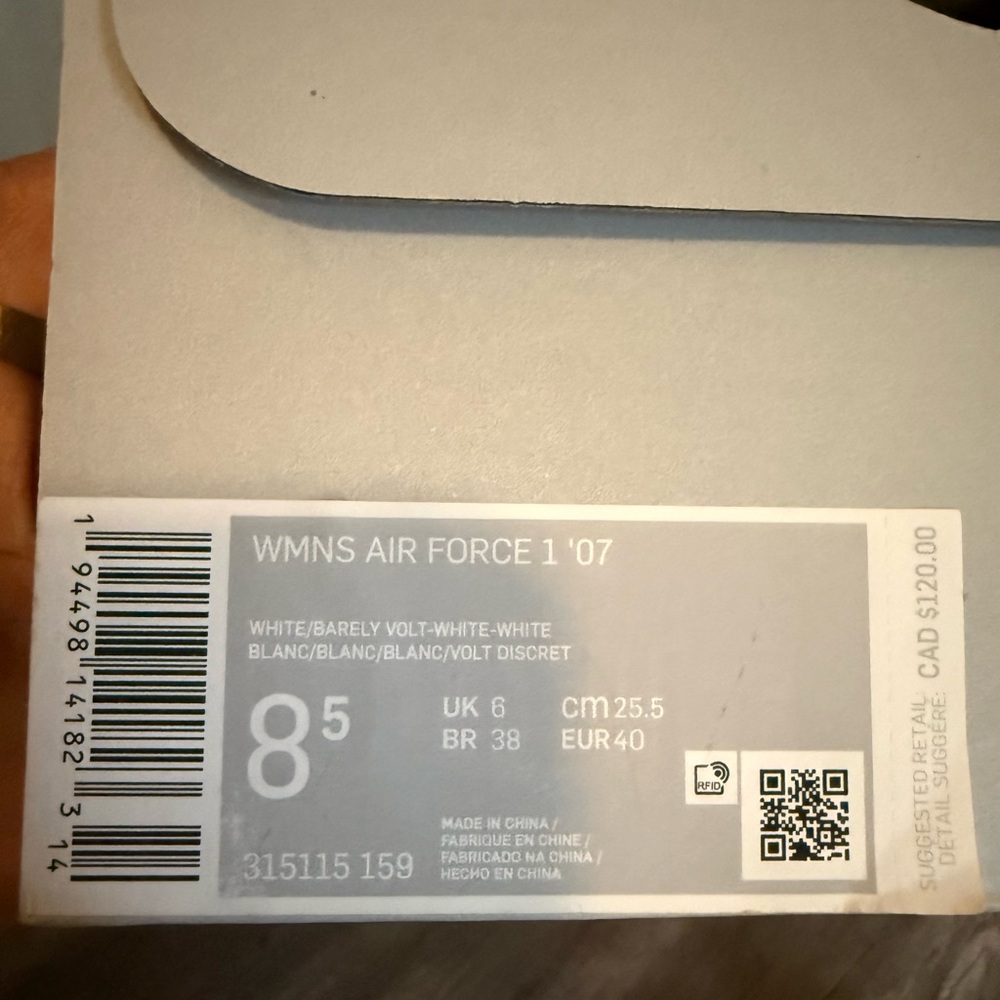 Women’s Nike Air Force 1 ‘07 Size:8.5 - Picture 7 of 7